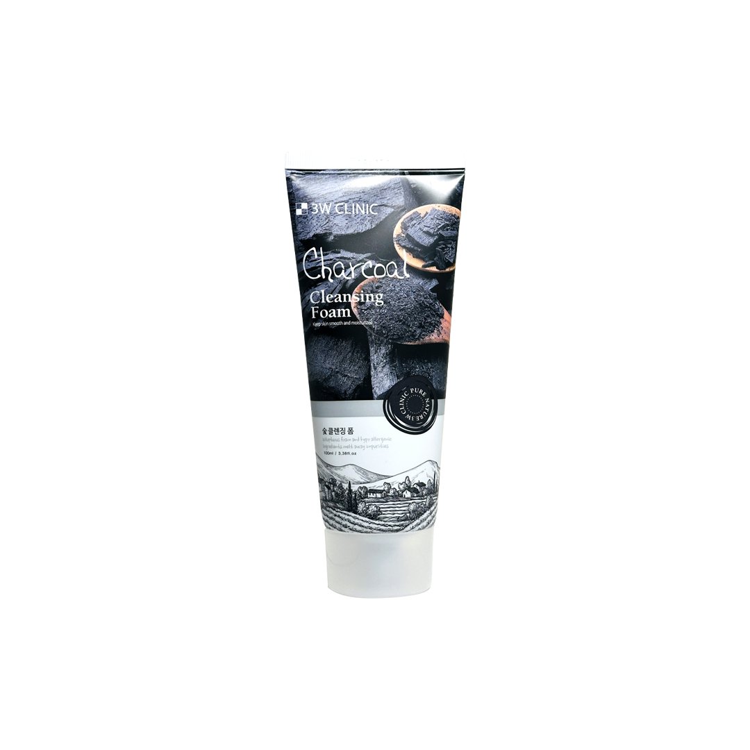 3w Clinic Charcoal Cleansing Foam 100 ml