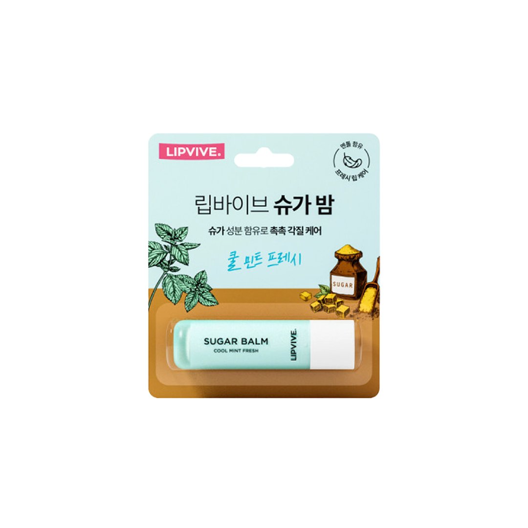 Lipvive Sugar Balm - Cool Mint Fresh 4.8g